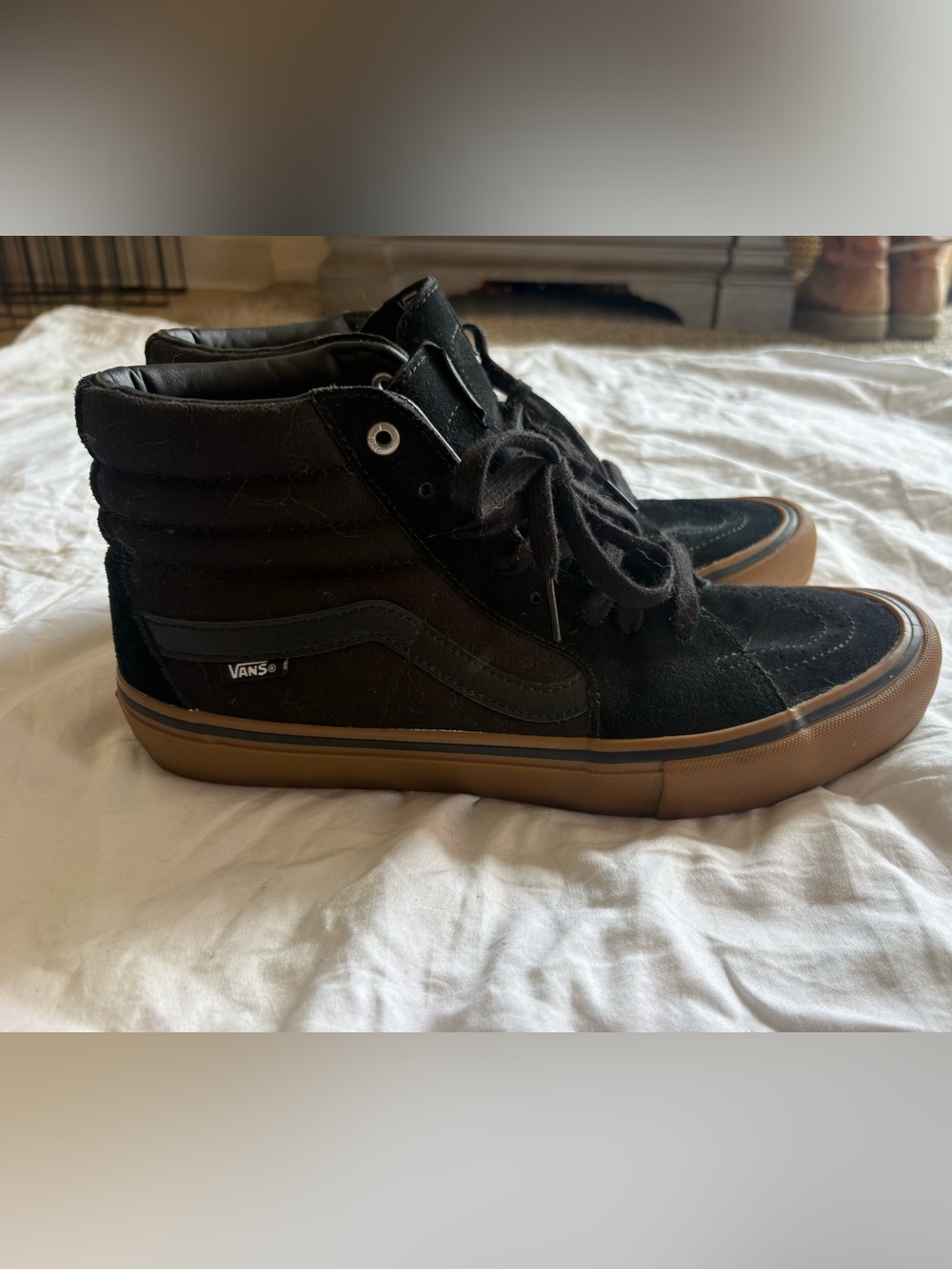 Vans Black High-Top Sneakers with Gum Outsole